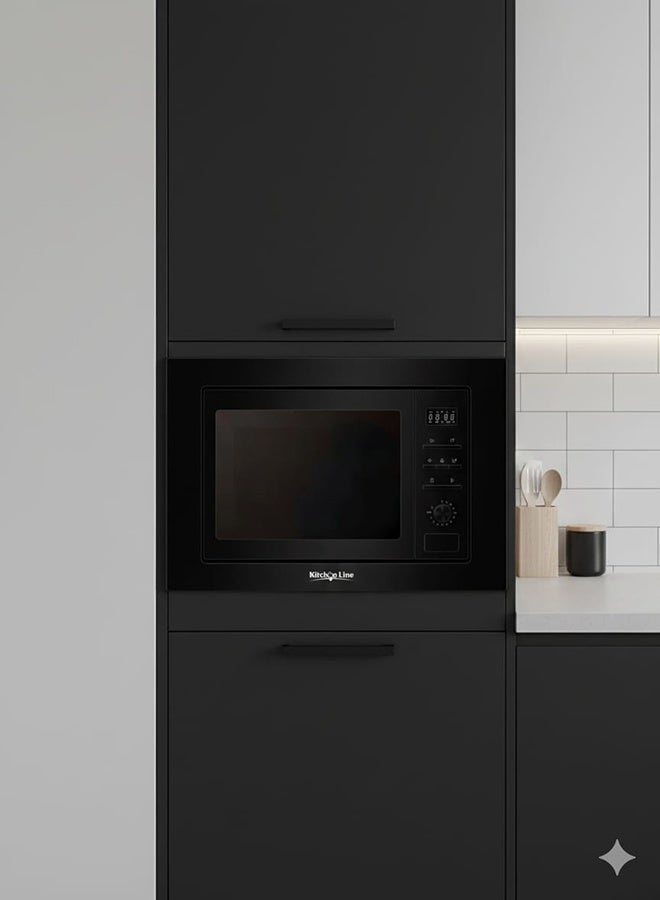 كيتشن لاين ميكروويف مدمج مع شواية، سعة 20 لترًا، 800 واط، لون أسود | AG820BC4 - Image 3